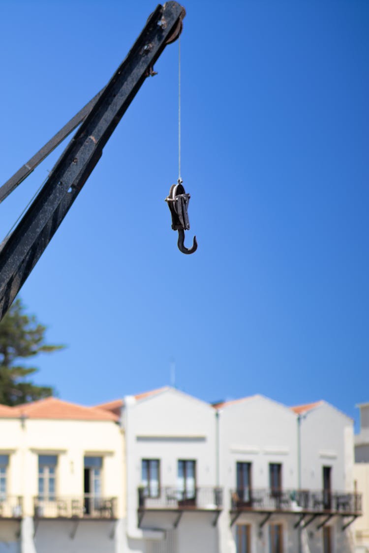 Metal Hook Under The Blue Sky