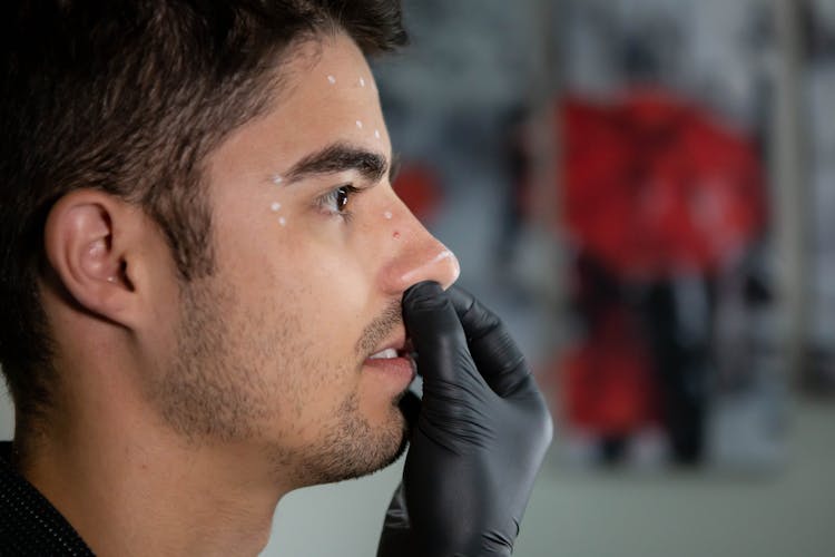 Close Up Shot Of Man's Face