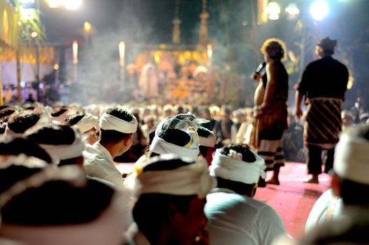 A vibrant traditional ceremony in Bali, showcasing rich cultural heritage. - Fotografer Sidoarjo