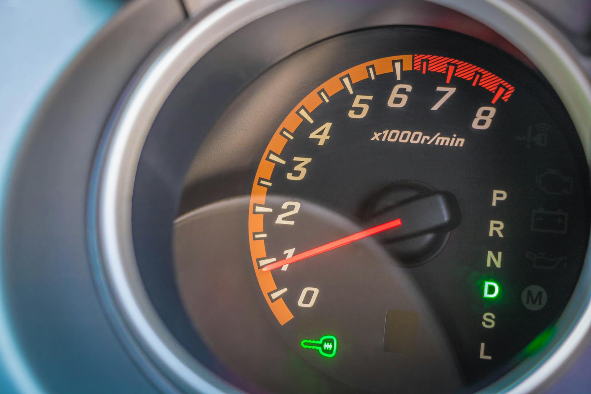 Close Up Shot of a Tachometer