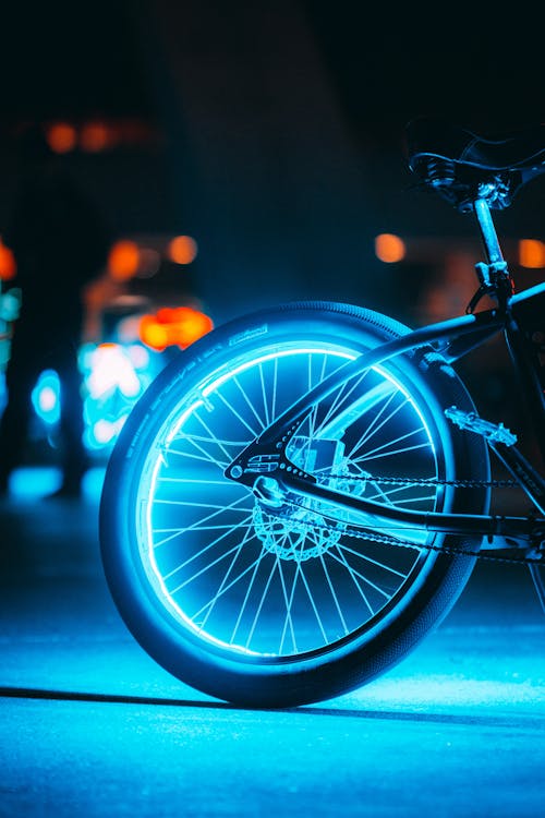 Ingyenes stockfotó alacsony szögű felvétel, bicikli, éjszaka témában Stockfotó
