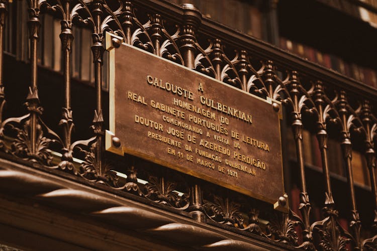 Close Up Shot Of A Text Signage