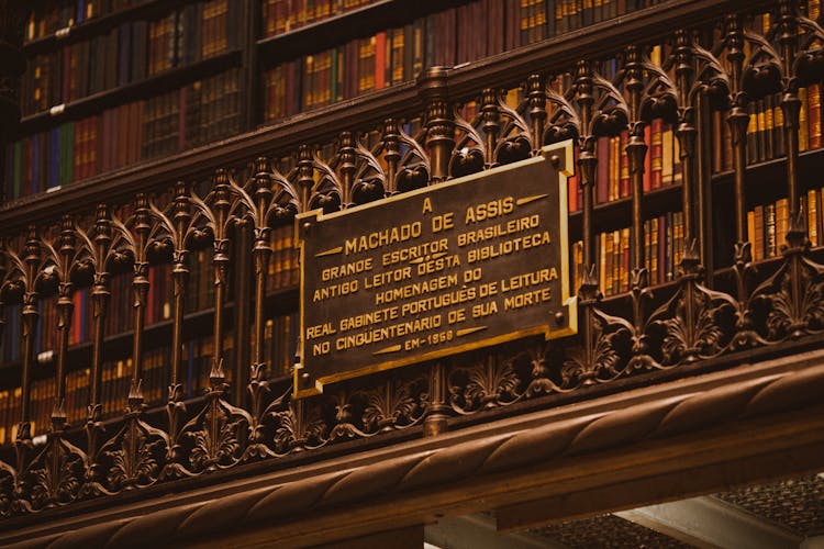 Close Up Shot Of A Text Signage