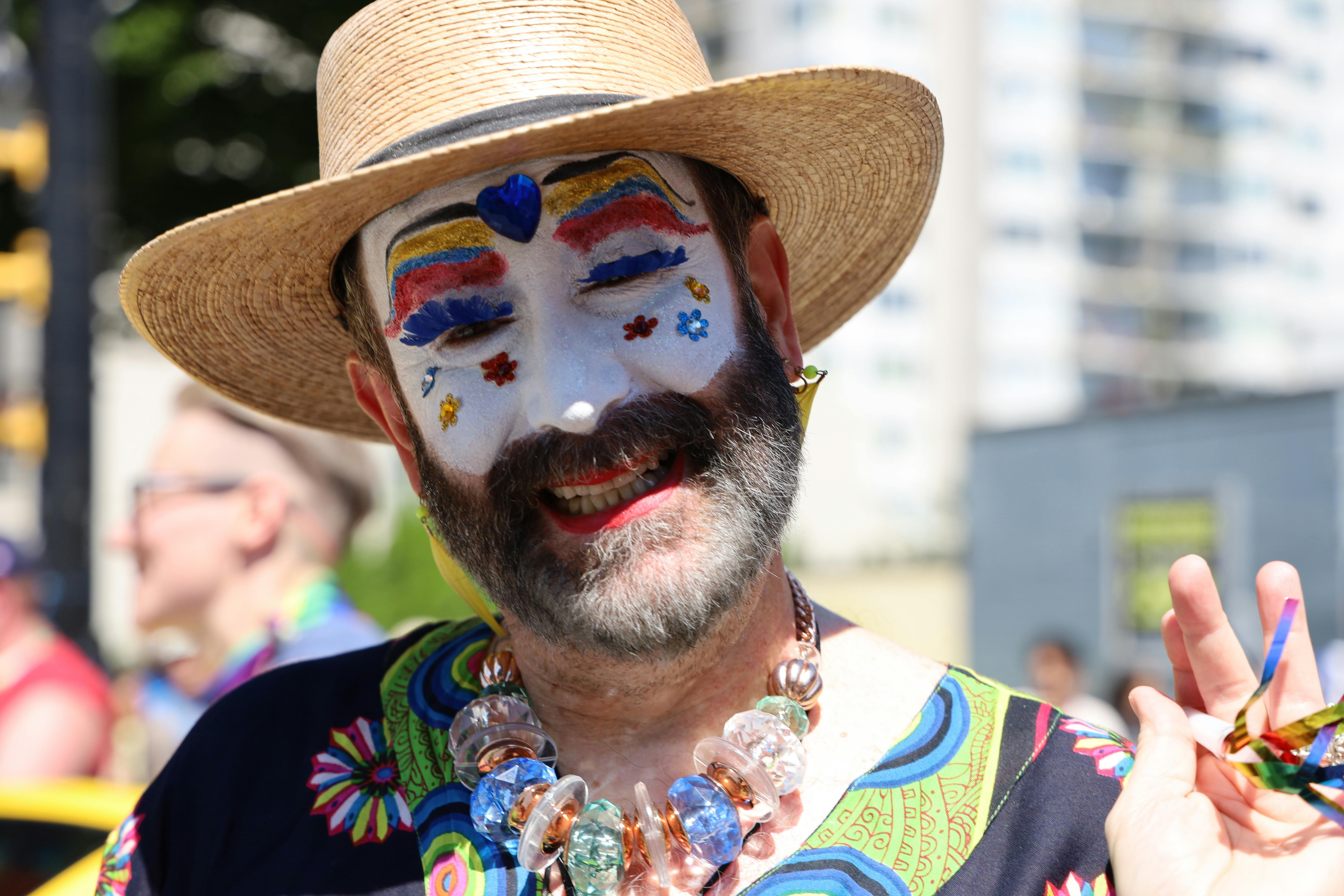 A Clown Wearing Brown Hat · Free Stock Photo