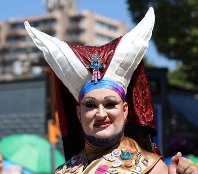A Man Wearing Costume