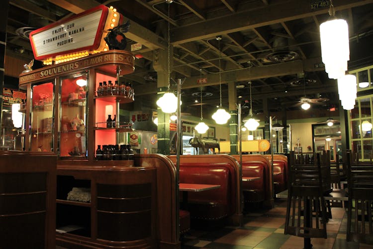 The Interior Of A Diner