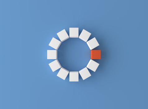 Blue and Red Letter B