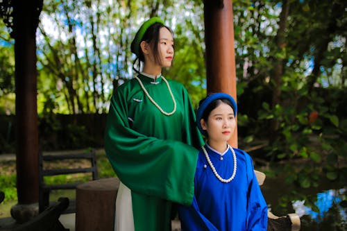 Women Wearing Traditional Clothes