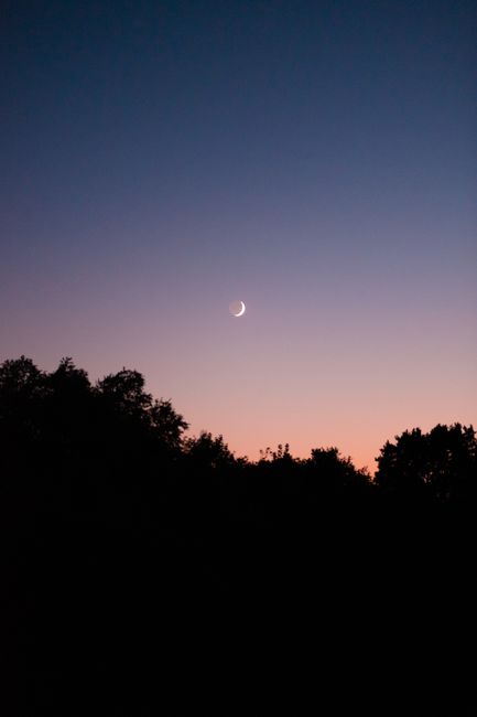 When watching a sunset, how do the colors transition for you?