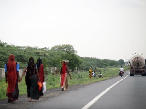 Ingyenes stockfotó falu, India, országút témában