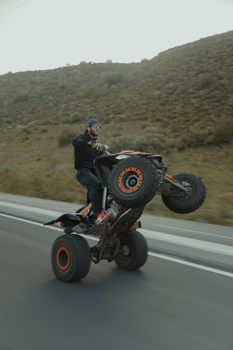 A Man On An ATV 