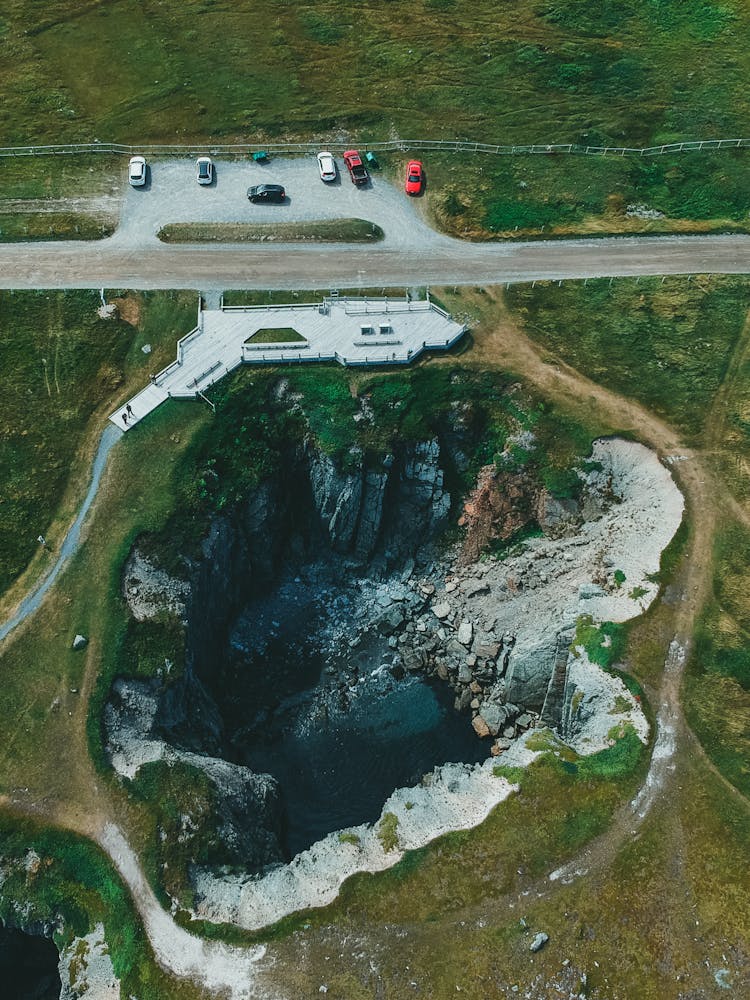 Lake In Hole In Ground