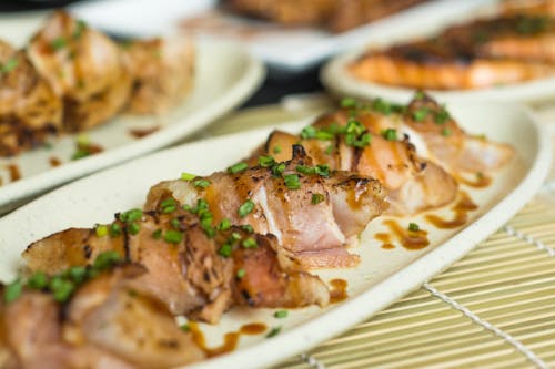 Close-Up Shot of a Dish on a Plate