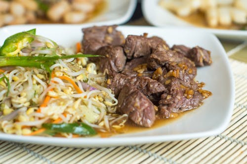 Close-Up Shot of a Dish on a Plate