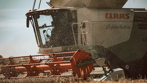Close-up of a Combine Harvester