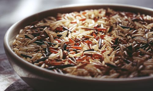 Free Rice in White Ceramic Bowl Stock Photo