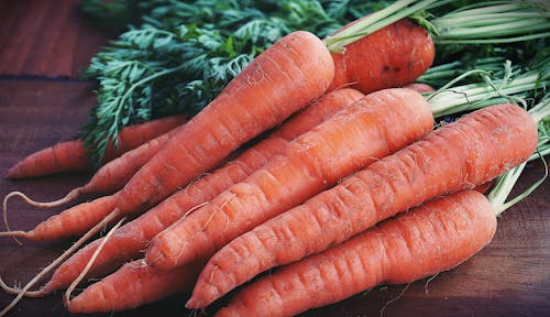 бесплатная Фотография оранжевой моркови крупным планом Стоковое фото