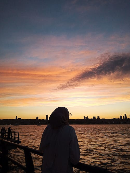 Silhouette of a Person Standing