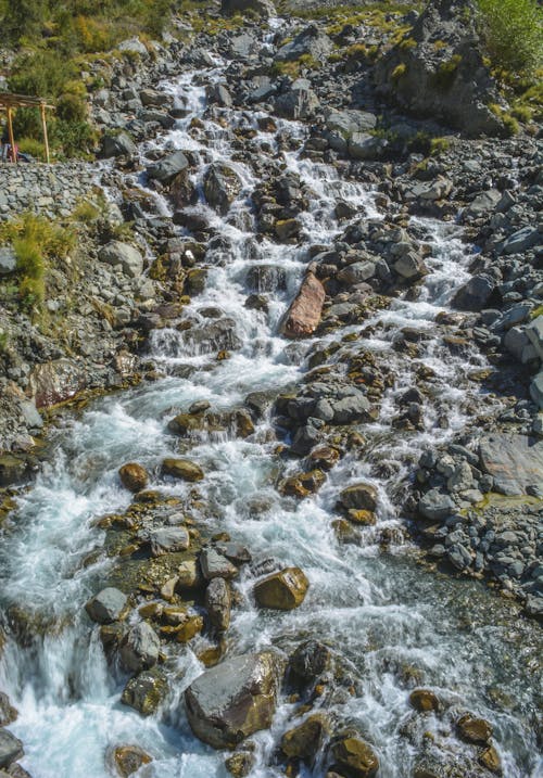 Бесплатное стоковое фото с вода, водный камень, водопад