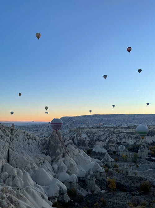 Imagine de stoc gratuită din aeronave, baloane cu aer cald, cappadocia