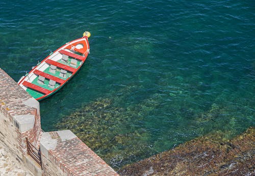 Boat Moored near a Pier 