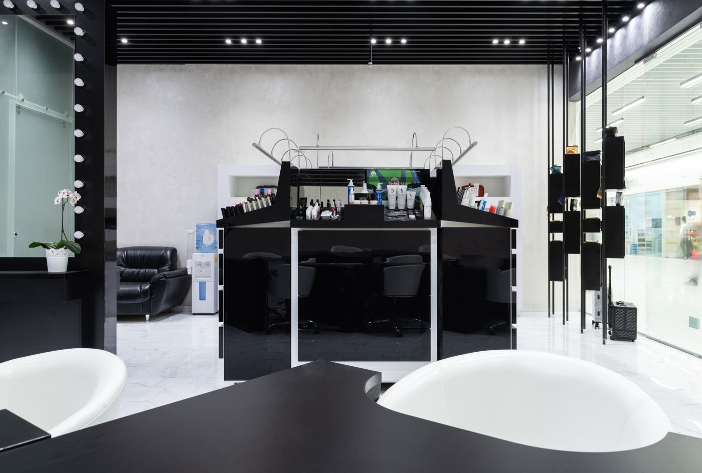 Luxury salon interior