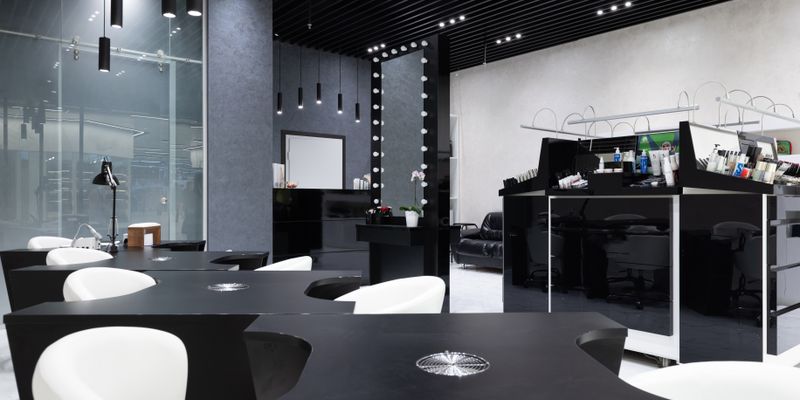 Salon team at work in the salon