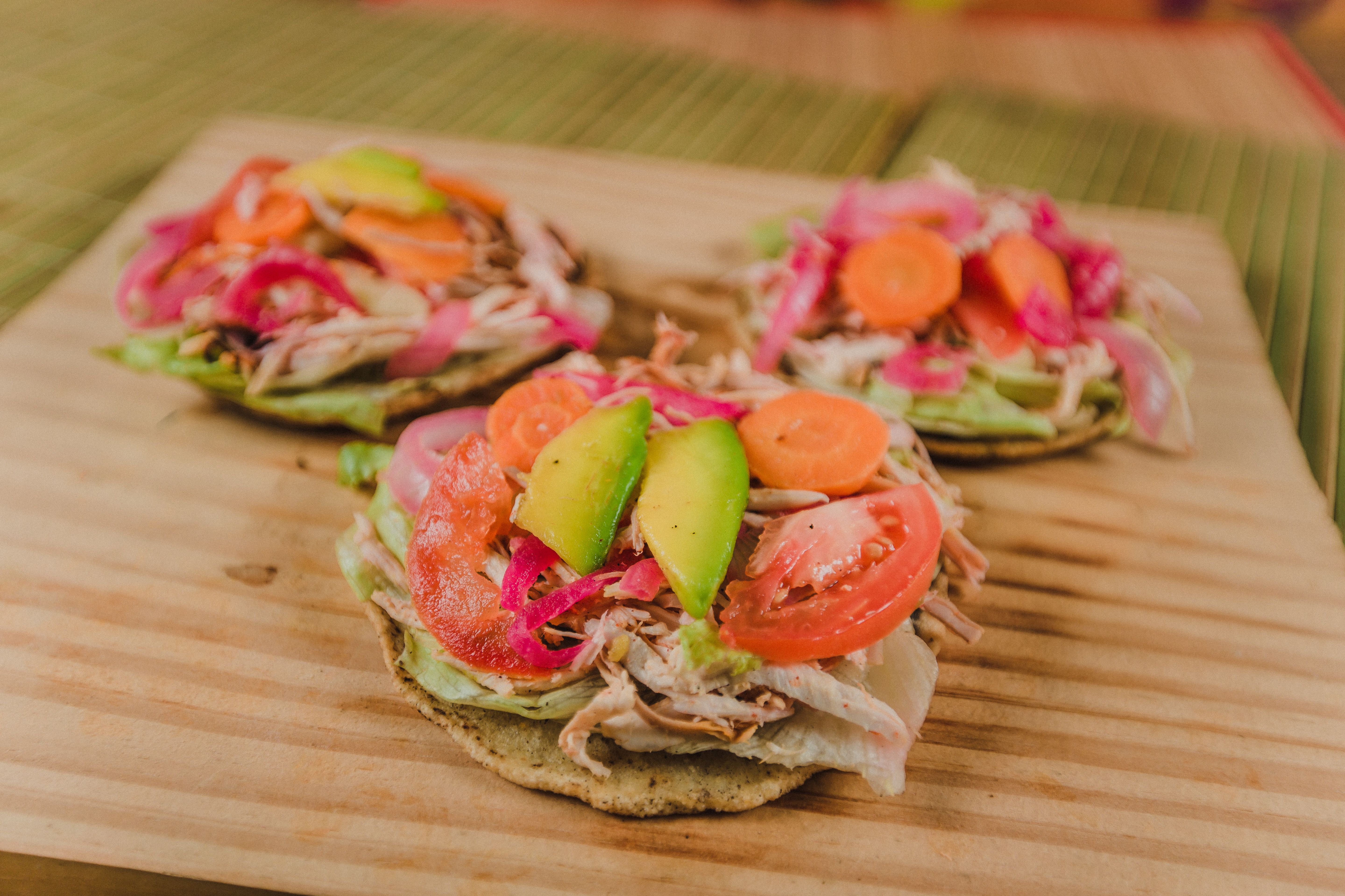 Tostadas de Tinga — kidney-friendly recipe