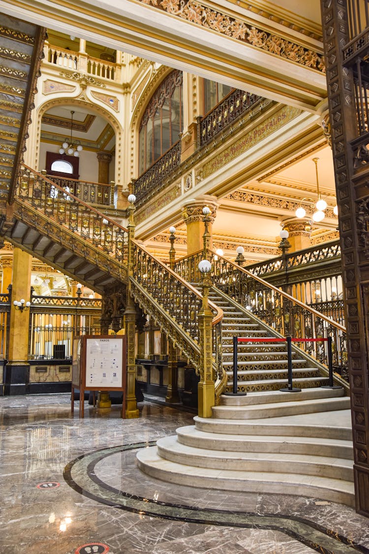 Interior Of The Palacio Postal, Mexico City, Mexico 