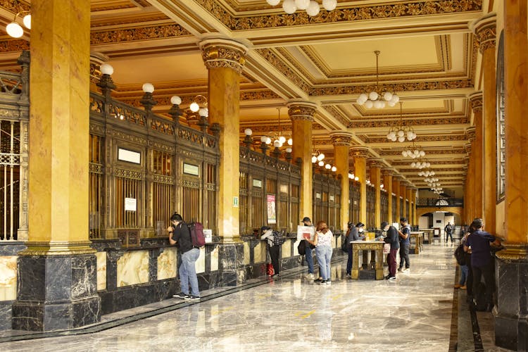 The Interior Of The Palacio De Correos De Mexico