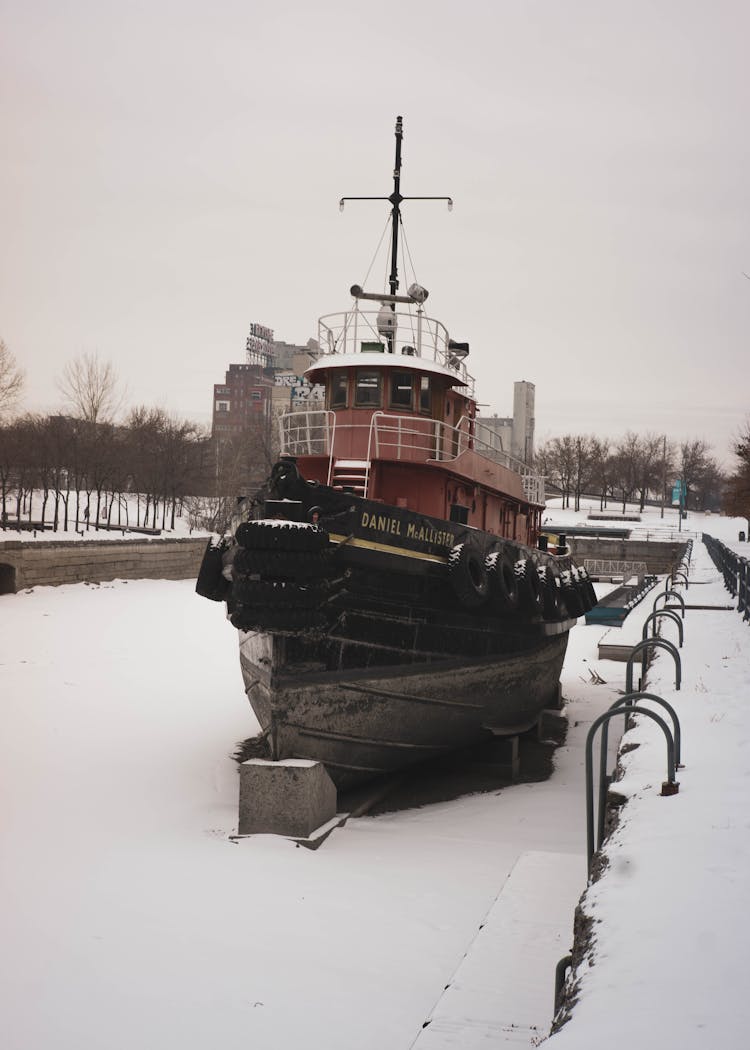 Daniel McAllister Tug Boat Moored In The Port Of Montreal, Quebec, Canada 