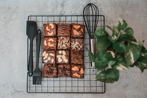 Free brownies cake Stock Photo