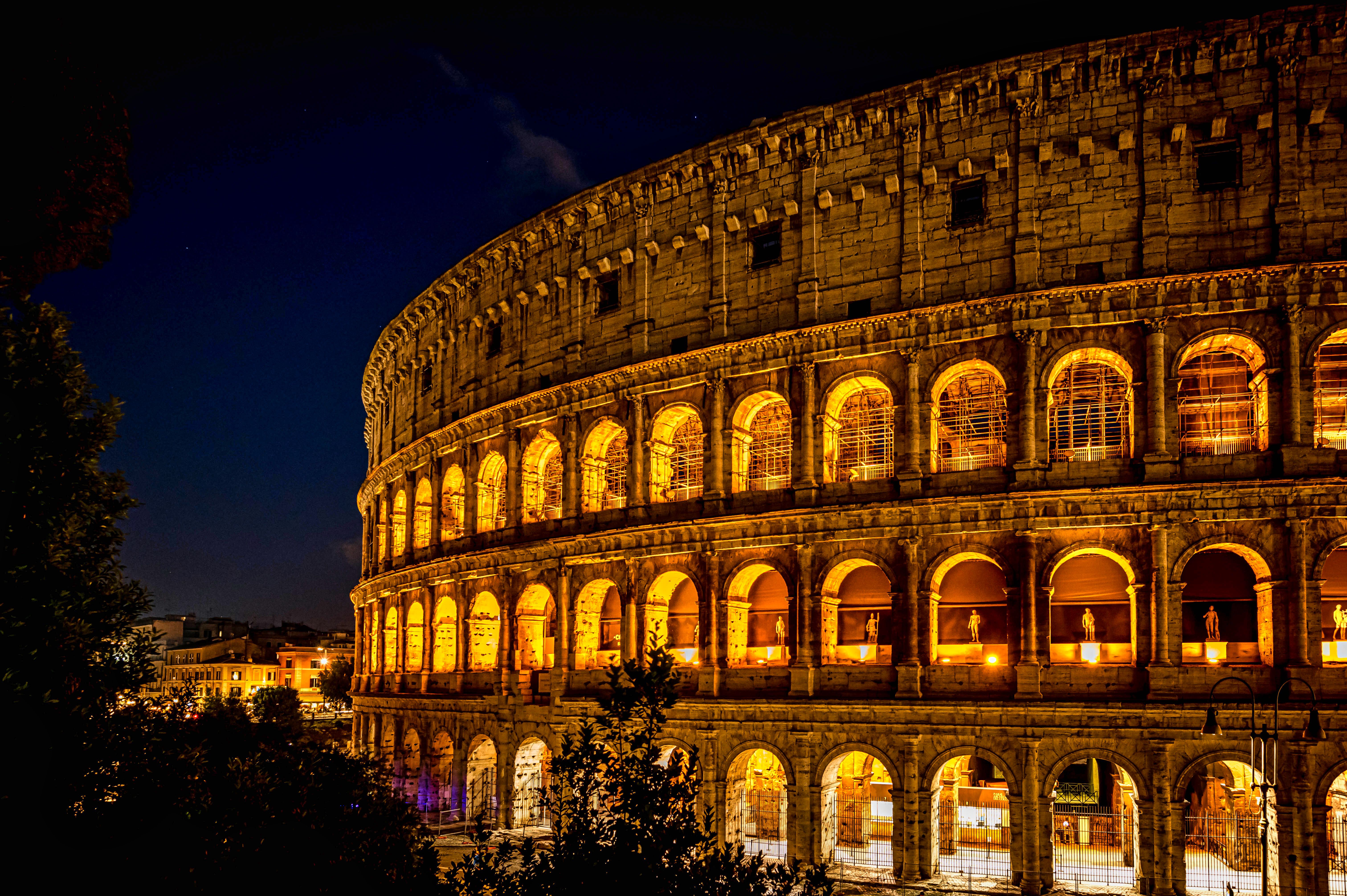The Colosseum in Rome, Italy.