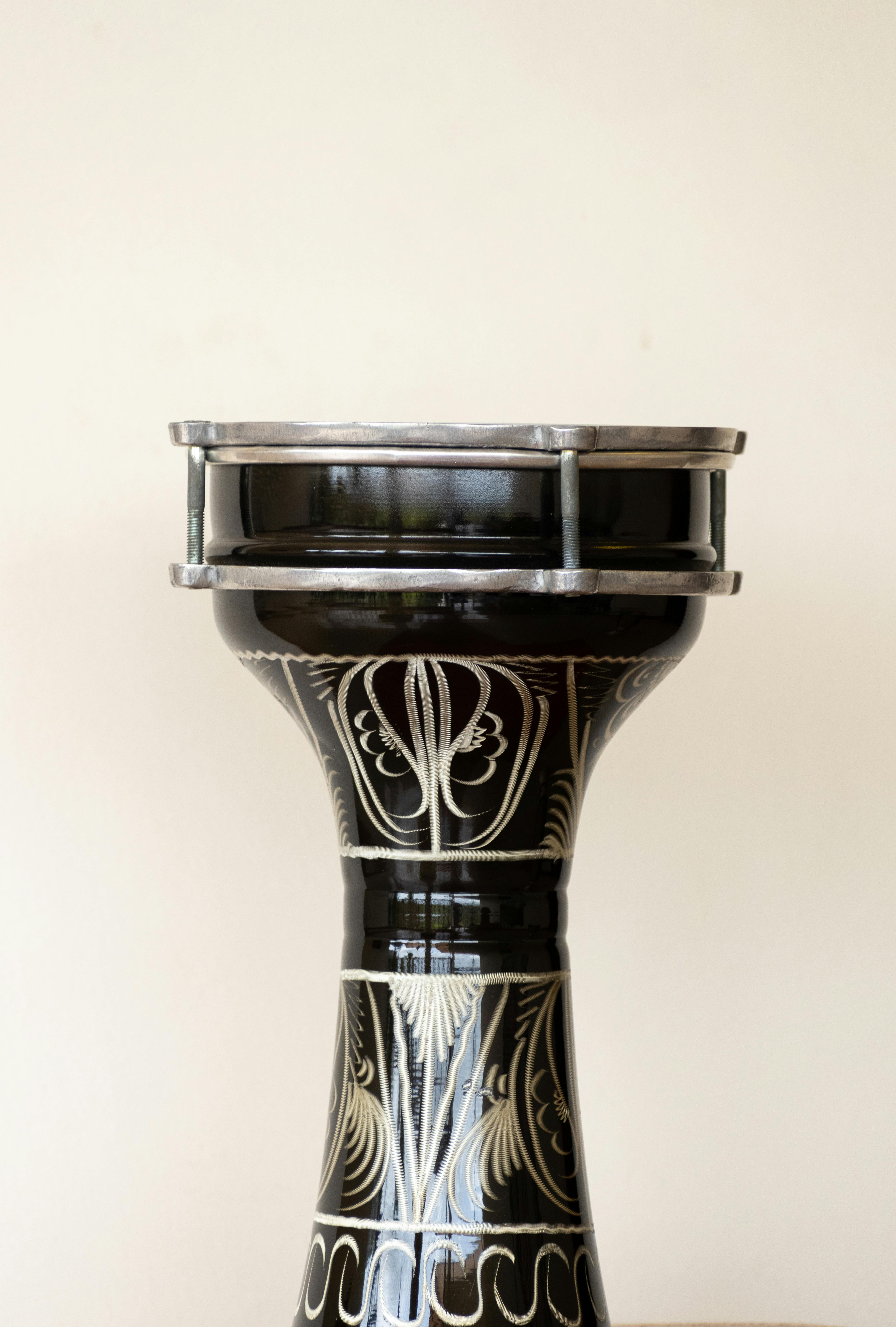 Turkish Drum Doumbek Near White Wall · Free Stock Photo