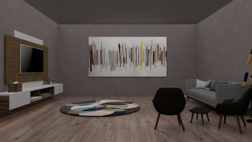 Free Modern Interior Design in Apartment Stock Photo
