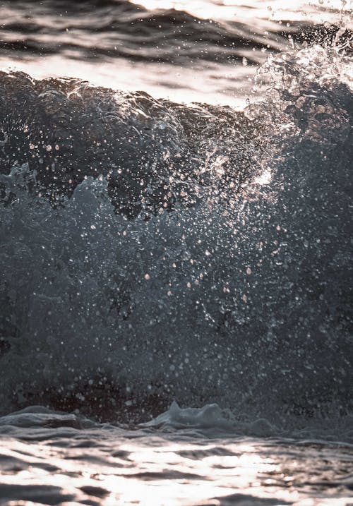 Close-up of Crashing Waves 