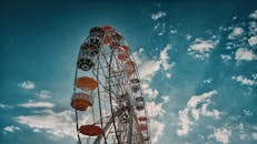 Gray and Brown Ferris Wheel