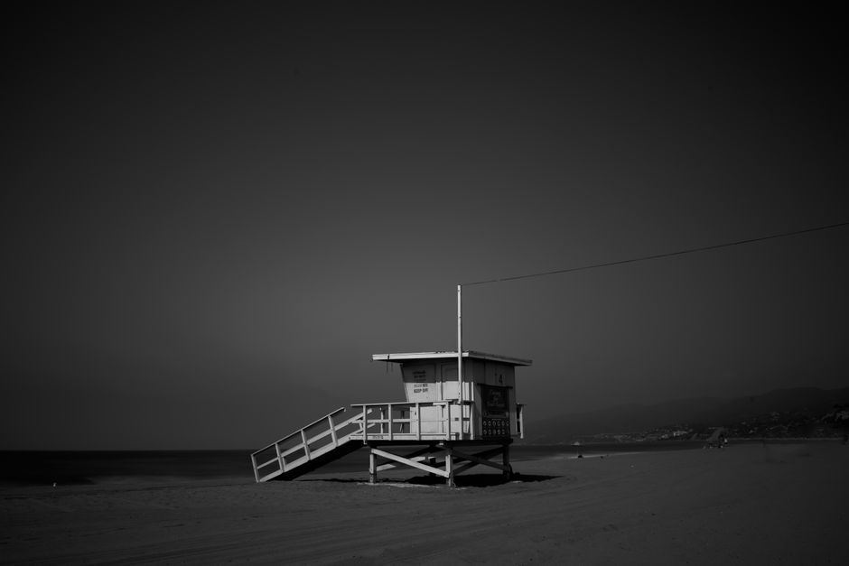 White Painted House on Beach
