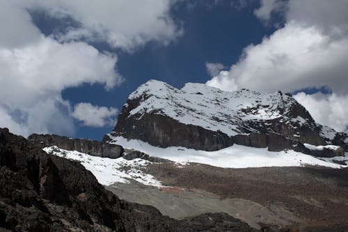 A Snow Covered Rocky Mountain