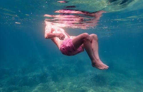 Body of a Man Underwater