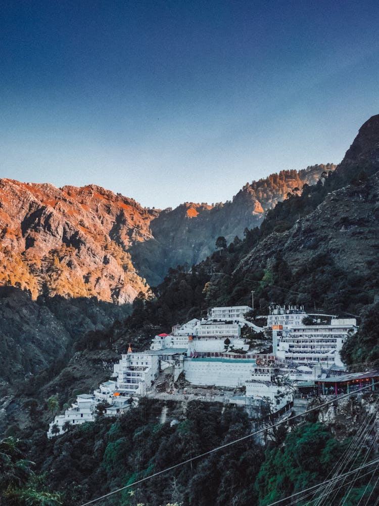 Scenic View Of A Resort In The Mountains