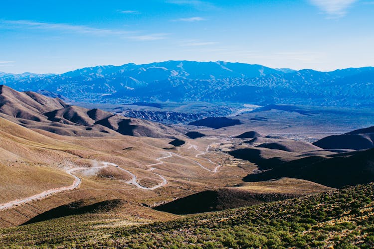 Scenic View Of The Mountains And The Sky