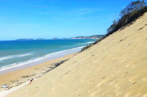 คลังภาพถ่ายฟรี ของ ชายหาด, ทราย, ปีนเนินทราย