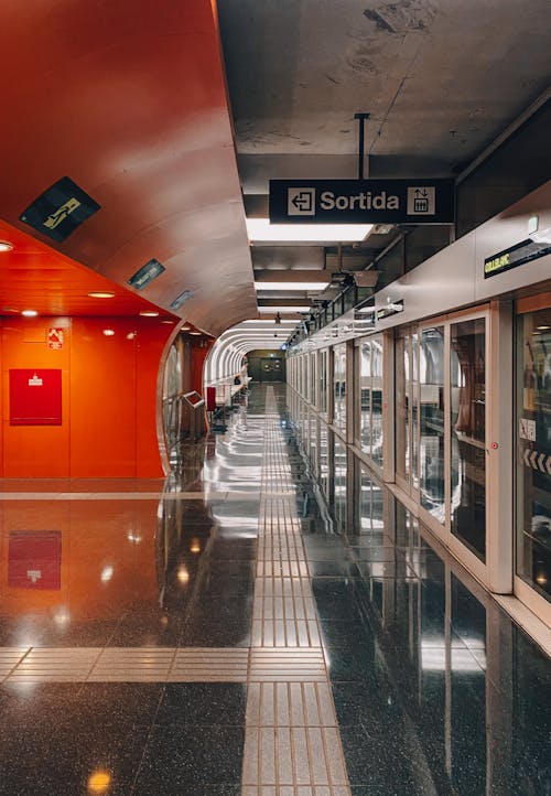 Interior of a Subway Station