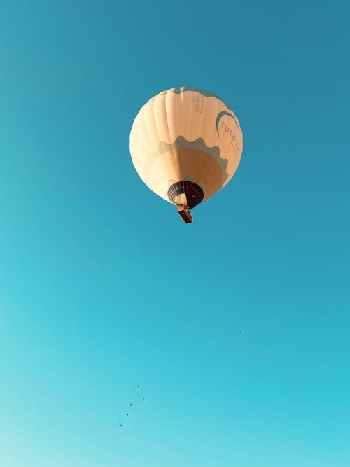 Hot Air Balloon on Blue Sky