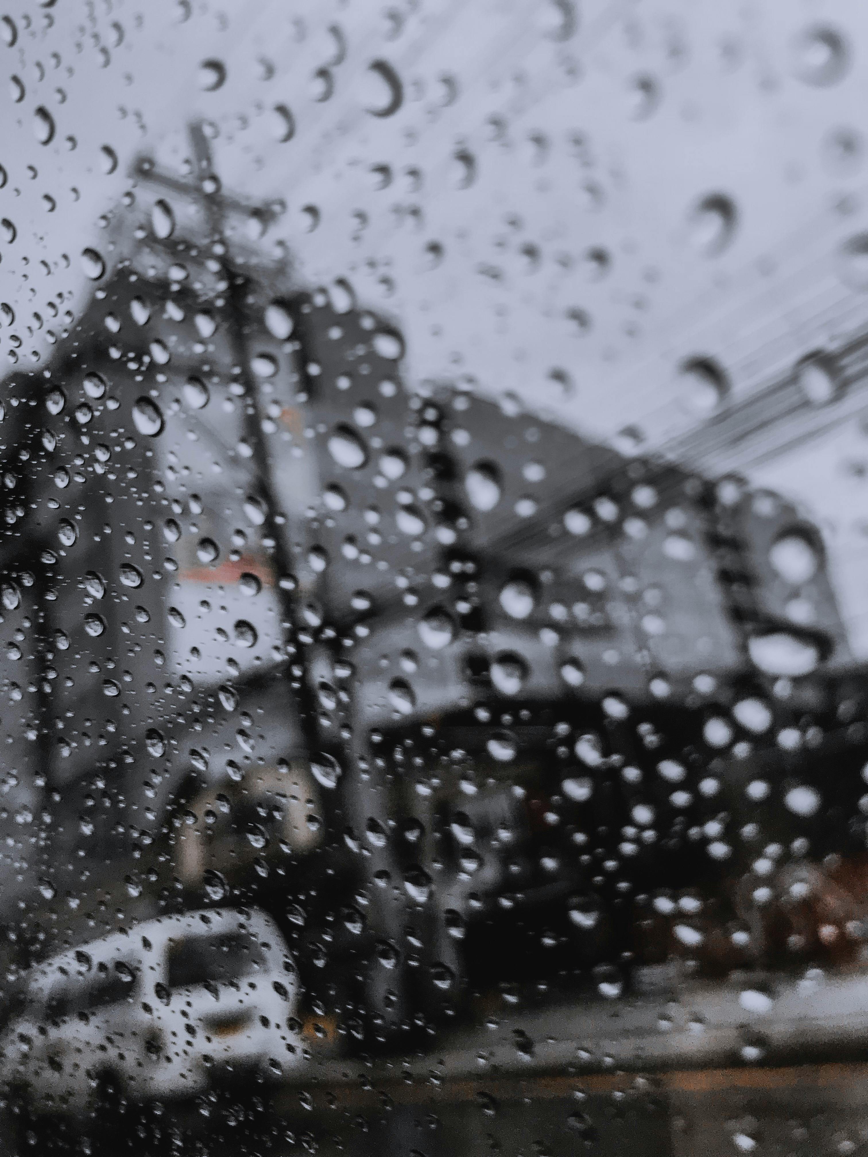雨の日 雨滴の無料の写真素材