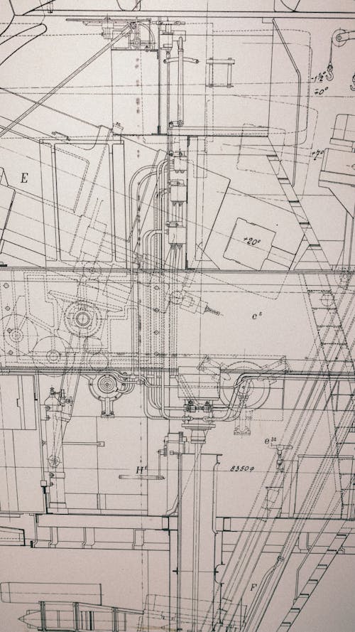 Close-up of an Architectural Plan 