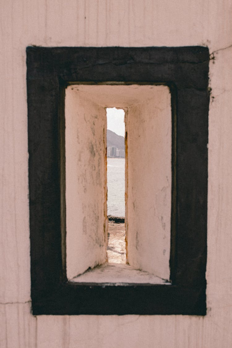 Abstract Image Of An Rectangular Hole In A Wall