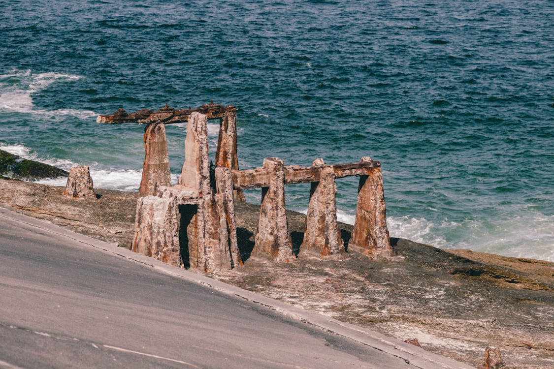 Corroded and Rusted Built Structure by a Sea · Free Stock Photo
