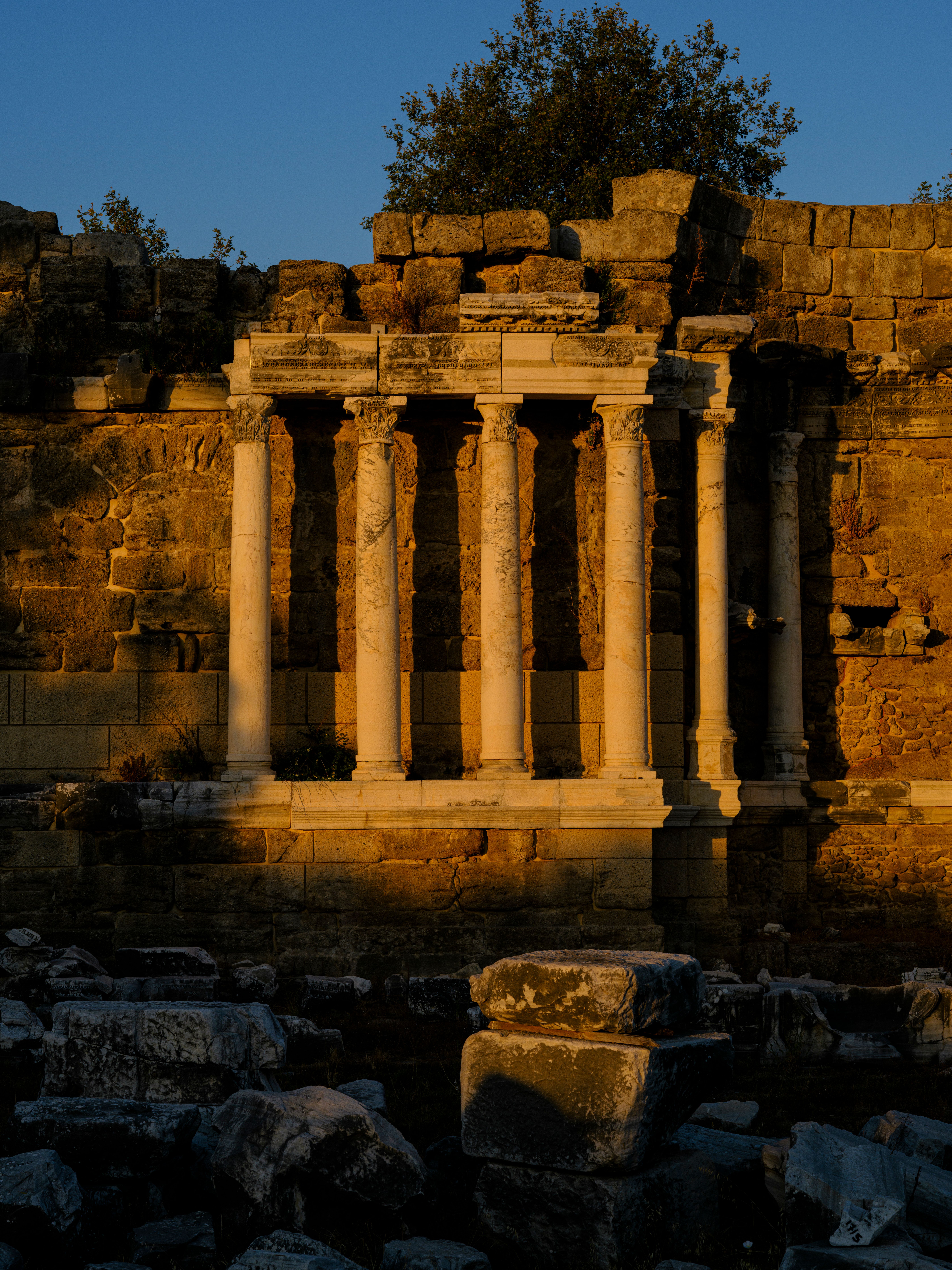 Ruins of Pillars and Stone Walls · Free Stock Photo